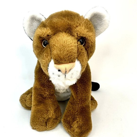 Wild Republic Mountain Lion Realistic Plush Wild Cat Animal Stuffed Toy K&M 10" - Picture 3 of 12
